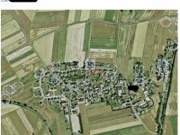 Verortung in Wer-kennt-wen Luftbild mit markierten Wohnhäusern von Schülerinnen und Schülern